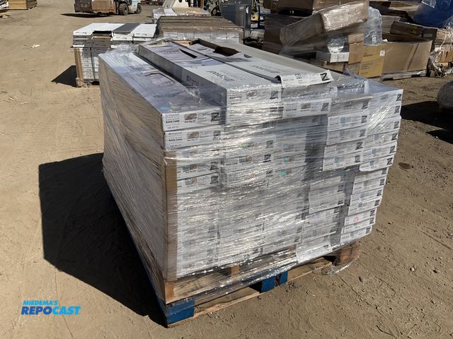 Lot 2-33397 - Stack of (64) boxes of Lifeproof Waterproof Rigid Core Vinyl Plank Flooring - includes: (26) boxes o...
