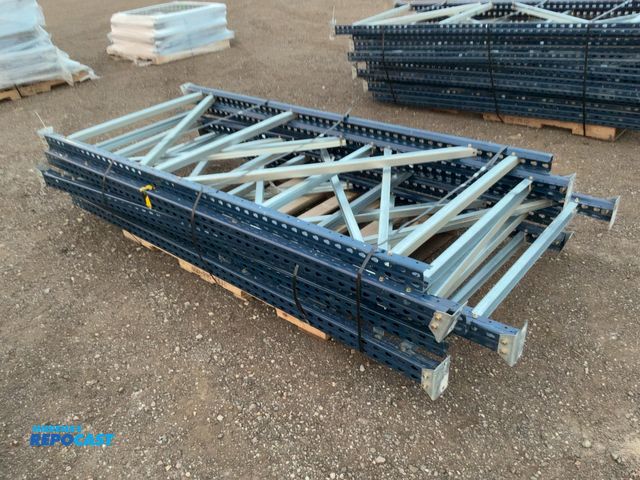 Lot 2-20936 - (6) 42"x8' Tall Teardrop Pallet Racking Uprights