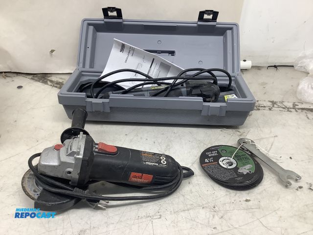 Lot 2-99045 - Performax Oscillating Tool 241-0958 with case and a Drill Master 4.5” Angle Grinder 120V with variou...