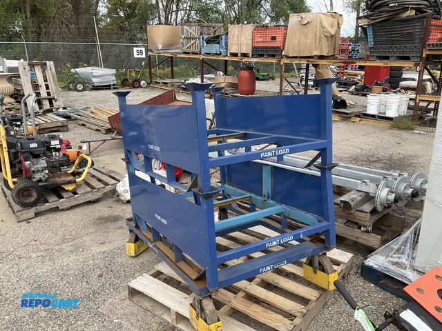Lot 2-27542 - Blue cart with wheels