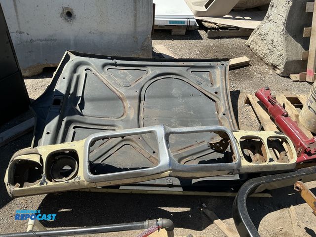 Lot 2-75315 - 1972 Pontiac LeMans Fiberglass Header panel and grill assembly and a 1967-1969 Pontiac Firebird 400 ...