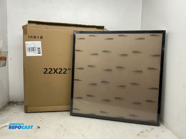 Lot 2-93859 - Lot of (12) black picture frames approx. 22”x22”