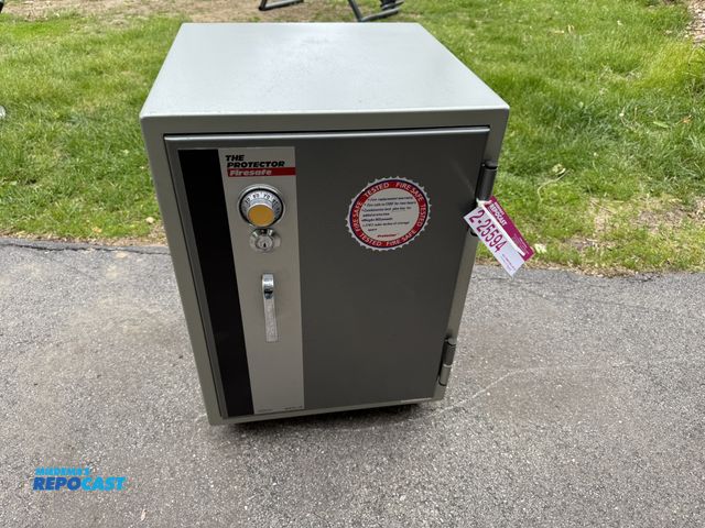 Lot 2-25594 - THE PROTECTOR FIRE SAFE ON WHEELS NO COMBO OR KEY SAFE IS LOCKED.