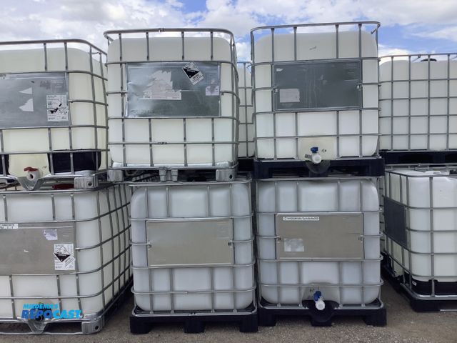Lot 2-41154 - Lot of (4) plastic IBC totes approx. 39”x47”x46”