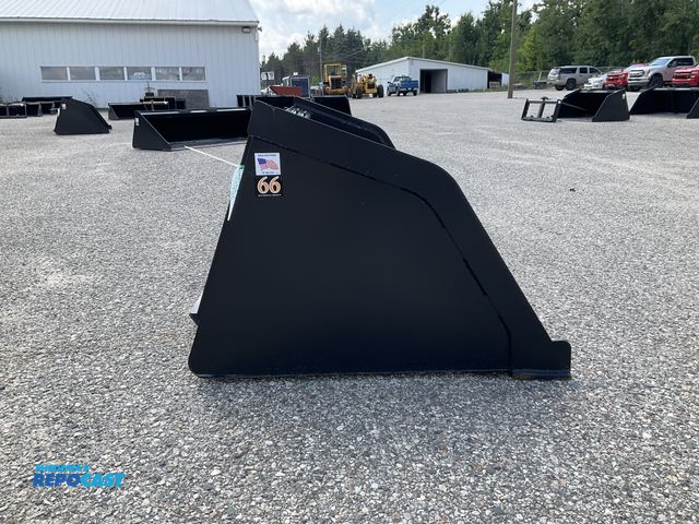 Lot 2-61952 - New Tomahawk 66" Snow/ Mulch Bucket Quick Attach Welded on High Carbon Cutting Edge