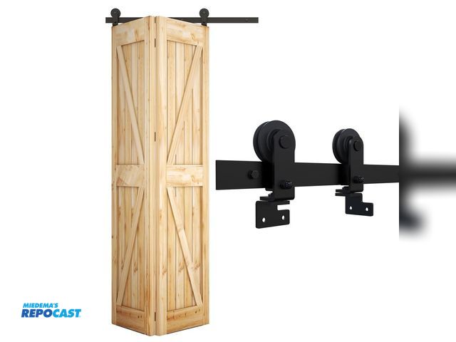 Lot 2-35994 - Other Lot of (1) vevor foldable barn door model GC11-DS-24*84 wooden not assembled 24” x 84” new