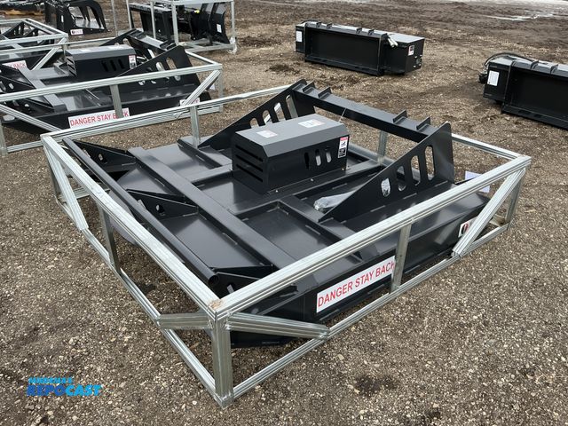 Lot 2-42247 - New JCT 72” Brush Mower Skid Steer Attachment, hydraulic driven with hoses and quick coupler fitting...