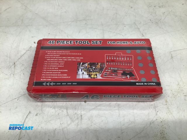 Lot 2-74516 - New 46 Piece Tool Set for Home and Auto