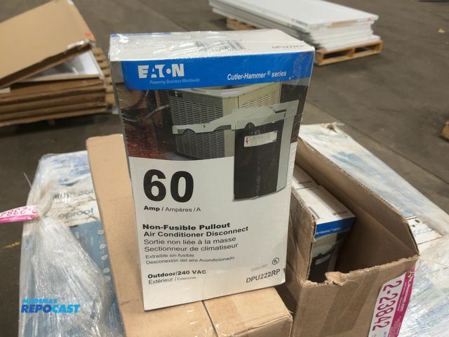 Lot 2-23842 - (10) Eaton Cutler-Hammer Series 60 Amp Non-Fusible Air Conditioner Disconnects, DPU222RP