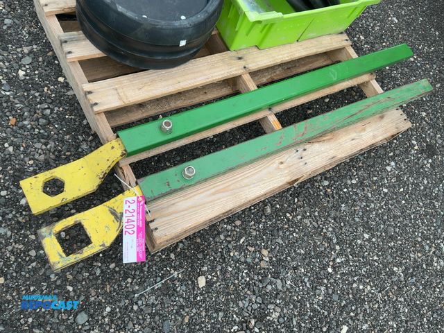 Lot 2-21402 - (2) Large Wrenches for John Deere Discs, 57" long overall, one square and one hexagon