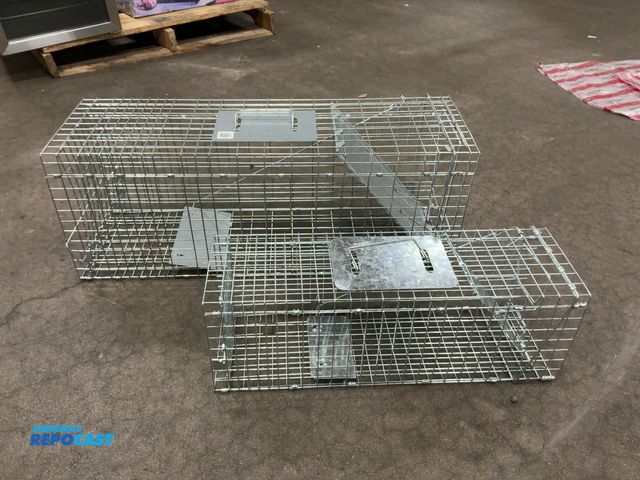 Lot 2-67030 - Lot of 2 live traps, 1 is 32”, 1 is 24”