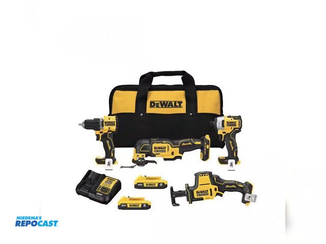 Lot 2-11470 - DeWalt DCK486D2 ATOMIC 20V Lithium-Ion Cordless Brushless Combo Kit, including DCD794 Drill/Driver, ...