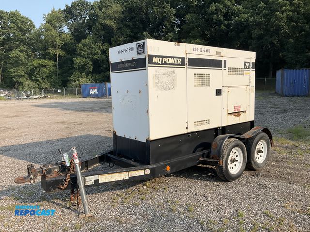 Lot 2-61340 - MQ Whisperwatt DCA-70SSIU4F Diesel Powered AC Generator 70kVA Towable Diesel Powered Electric Start