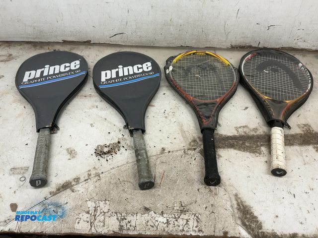 Repocast.com - Lot 2-29034 - (2) Prince Graphite Powerflex 90 Tennis ...