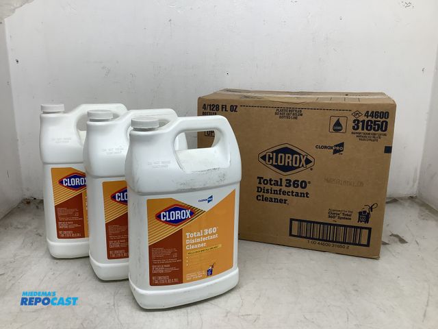 Lot 2-92038 - 7 Gallon jugs of Clorox total 360 disinfectant cleaner
