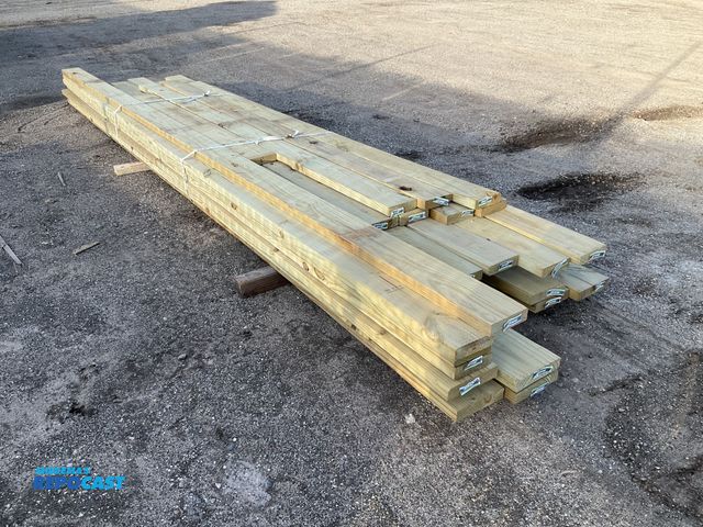 Lot 2-73243 - Skid lot of assorted sized long wood boards