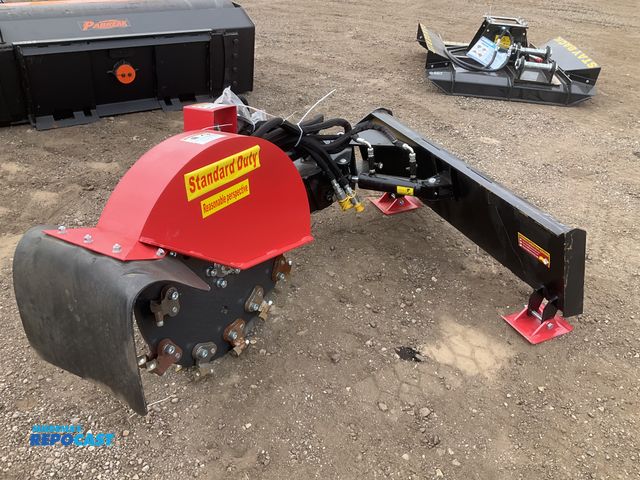 Lot 2-41916 - New Raytree Stump Grinder Skid Steer Attachment model RMSG29, approx 30” diameter cutting disc, hydr...