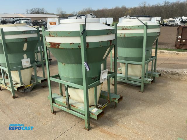 Repocast.com - Lot 2-34889 - (1) Used Material Storage Hopper, Metal ...