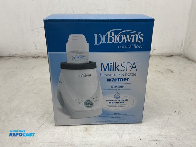 Lot 2-60484 - New Dr Brown’s Milk, spa breast, milk, and bottle warmer