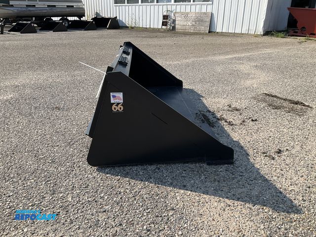 Lot 2-61939 - New Tomahawk 66" Smooth Bucket Quick Attach Welded on High Carbon Cutting Edge