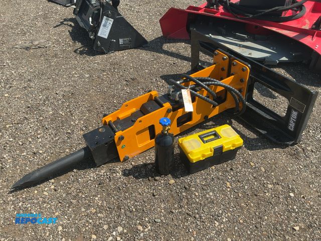 Lot 2-40909 - New Captok Model P680 Hydraulic Hammer Breaker Skid Steer Attachment, comes with recharge kit