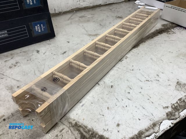 Lot 2-93447 - New Unfinished Pine Spindel Trim 1/2” x 3 7/8” x 34" (Lot of 6)