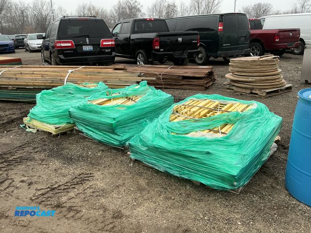 Lot 2-92819 - (3) skids of various zinter handling spreader beam parts