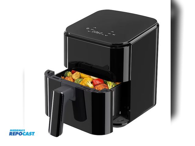 Lot 2-67623 - New compact black digital air fryer with touch control AH-KZG2725-3BK-RC