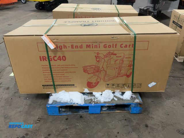 Lot 2-42106 - New SDLANCH IRGC40 3-Wheel Mini Electric Golf Cart / Scooter, 60 Volt, 600 Watt Motor, Three Speed, ...