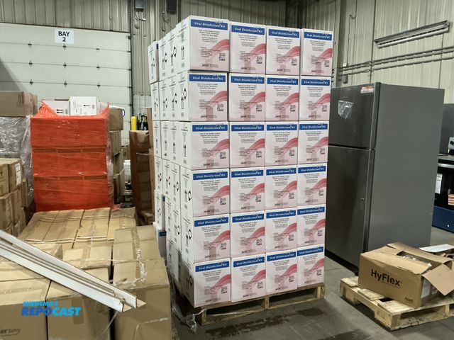 Lot 2-63146 - New Skid lot of multi clean viral disinfectant deluxe kit hospital grade approximately 96 boxes
