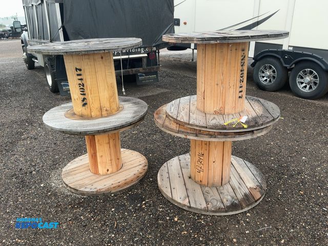 Lot 2-40332 - (4) Used Wood Spools, two approx. 40" diameter x 27",  one 36" diameter x 27", and one 41-1/2" diame...