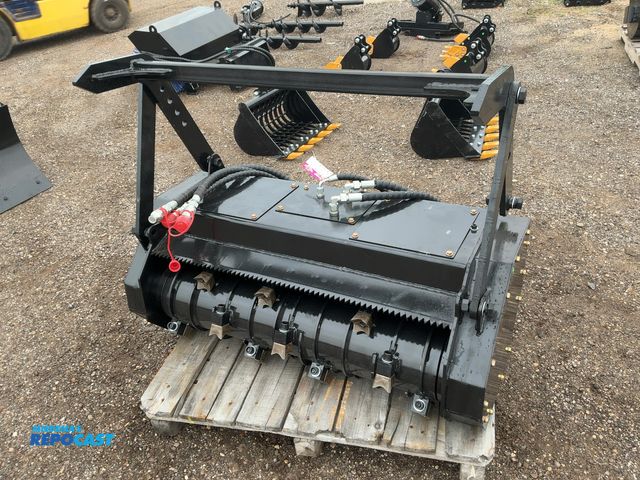 Lot 2-20362 - New SDLANCH Mulcher Head Mini Skid Steer Attachment, Approx. 36" Cut, Approx. 4' Wide Overall, Has B...