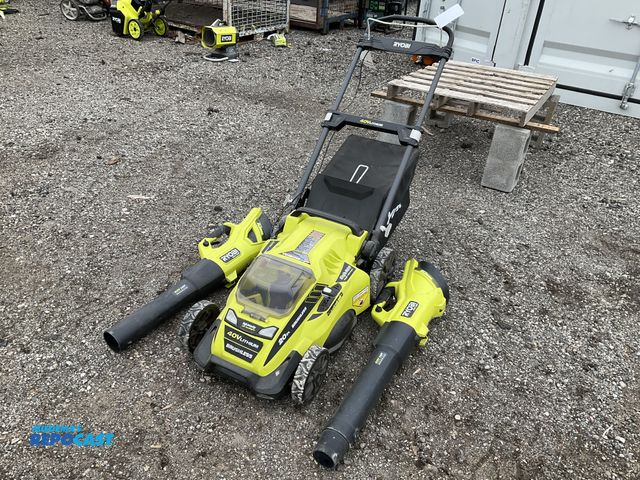 Lot 2-40588 - (3) Pcs. Mower/Leaf Blower Combo Ryobi Cordless