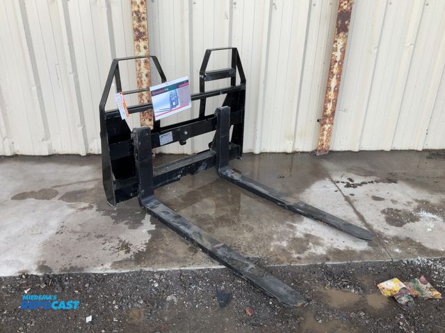 Lot 2-42770 - New AGROTK Model ISOCPF48-6600-FF 48” Fork Attachment Euro / Global Quick Attach Carriage with (2) 4...