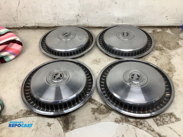 Lot 2-73379 - 4 Ford Motor Company 15” Diameter Metal Hub Caps