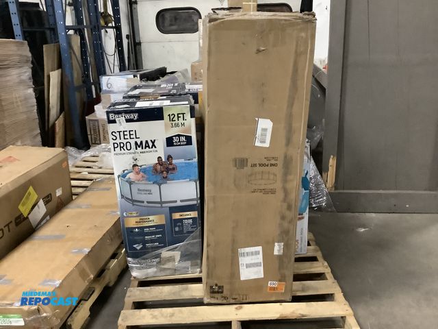 Lot 2-11903 - Lot of 2 pools including the Bestway steel pro max 12ft pool, and the One pool set 15ft pool.