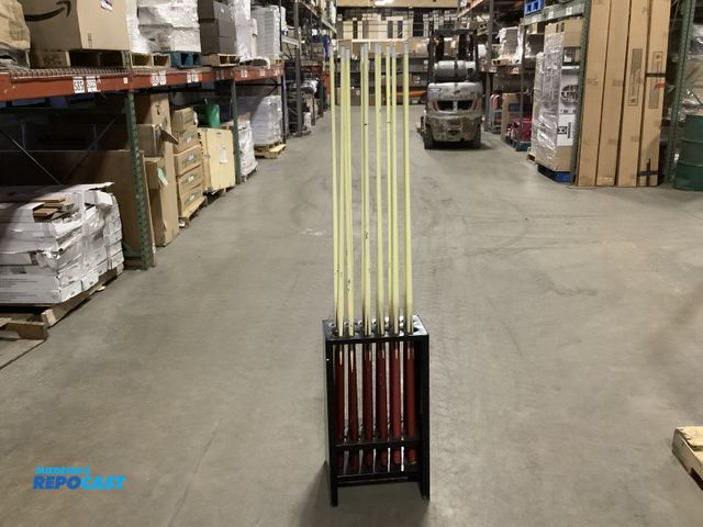 Lot 2-92615 - 12 19oz. Pool sticks with stand
