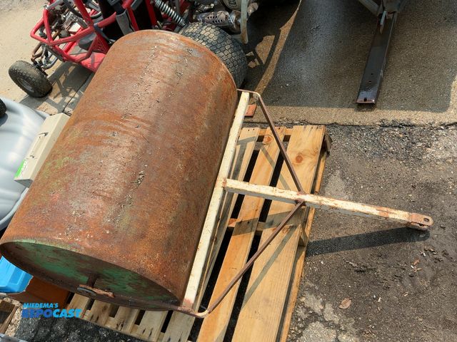 Lot 2-11181 - Heavy duty metal roller approximately 3’ wide