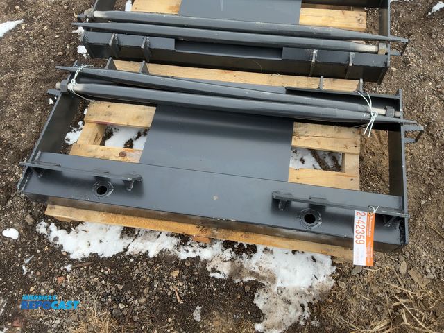 Lot 2-42359 - New JCT Bale Spear Skid Steer Attachment, Universal Quick Attach, Has Two Spears that Stick Out Appr...