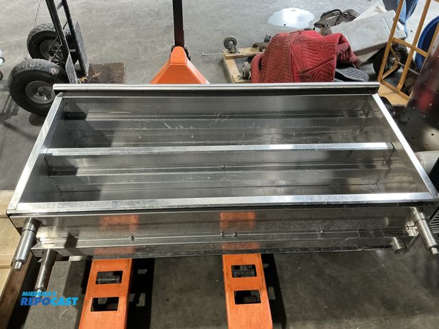 Lot 2-55179 - Eagle pC1560se-Cs Stainless steel two tier shelf Stainless steel shelf missing one leg.  (RSSC)