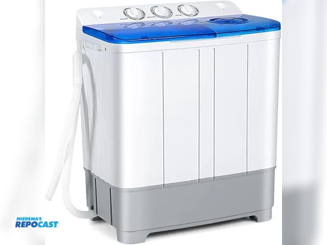 Lot 2-79327 - Costway FP11024US Washer COSTWAY Portable Washing Machine, Twin Tub 20 Lbs Capacity, Compact Laundry...
