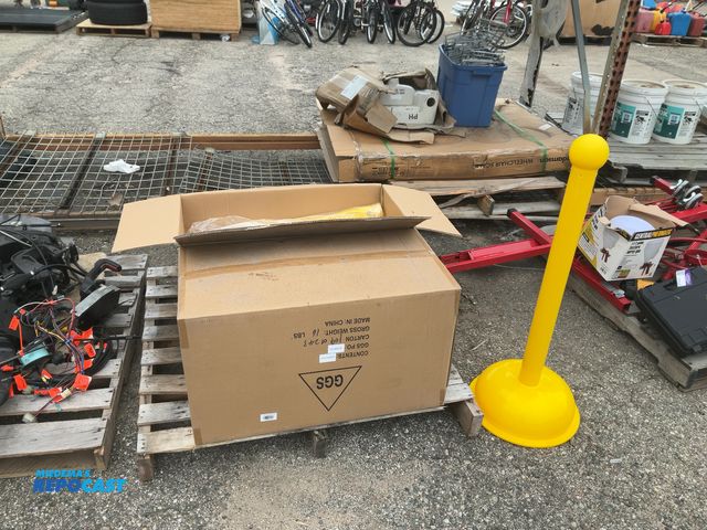 Lot 2-18516 - Lot of (8) yellow safety cones