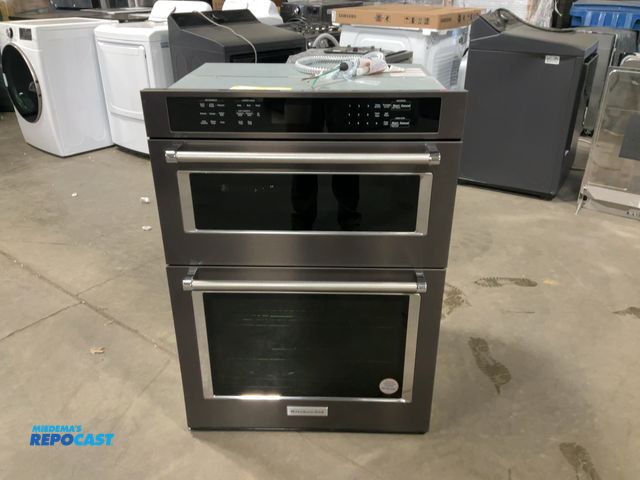 Lot 2-55208 - Scratch & Dent Electric Kitchenaid KOEC530PBS00 Microwave/Oven Combo Insert