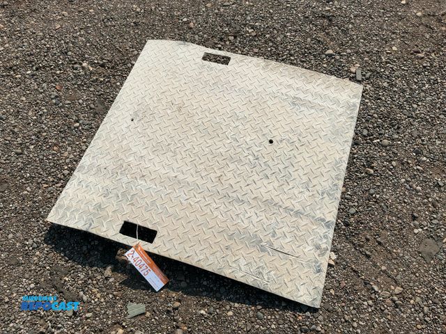 Lot 2-40475 - Diamond Plate Aluminum Ramp that was used for concrete saws, 34" wide x 36" long, has some bends