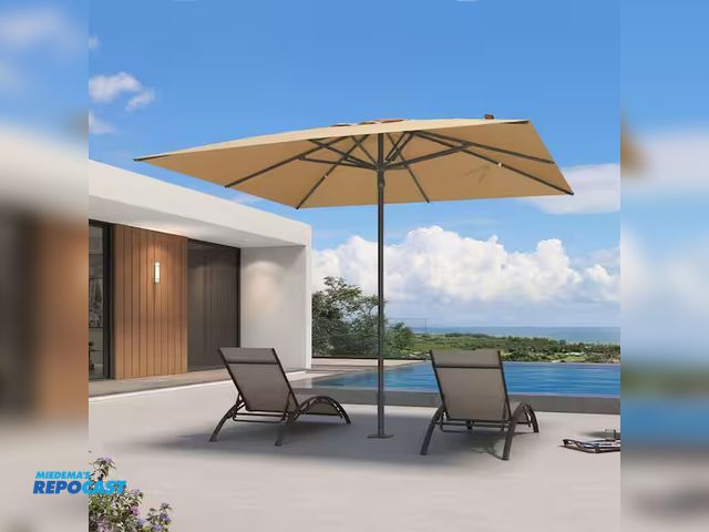 Lot 2-27150 - Purple Leaf 8' x 10' Patio Market Umbrella