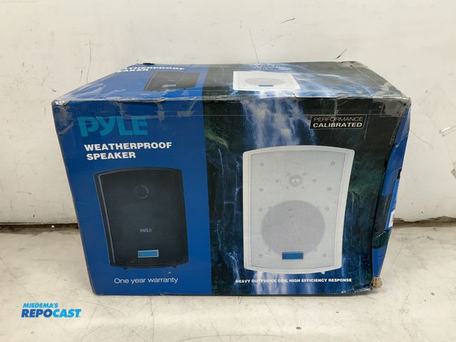 Lot 2-27307 - Pyle PDWR63 Heavy duty voice coil high efficiency response Indoor/Outdoor Waterproof On-Wall Speaker...