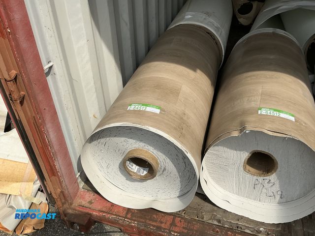 Lot 2-64513 - Roll of vinyl flooring, 47” wide, unknown length.