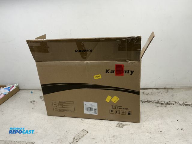 Lot 2-15002 - Nightstand with 3 Drawers, Mid-Century Modern End Table, Bedside Table, End Table for Bedroom,White ...