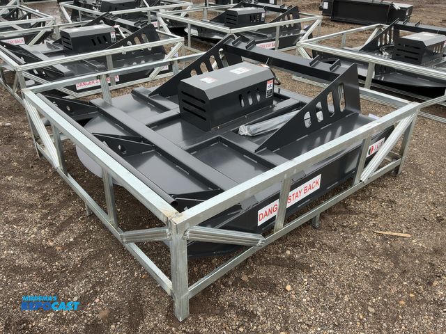 Lot 2-42241 - New JCT 72” Brush Mower Skid Steer Attachment, hydraulic driven with hoses and quick coupler fitting...