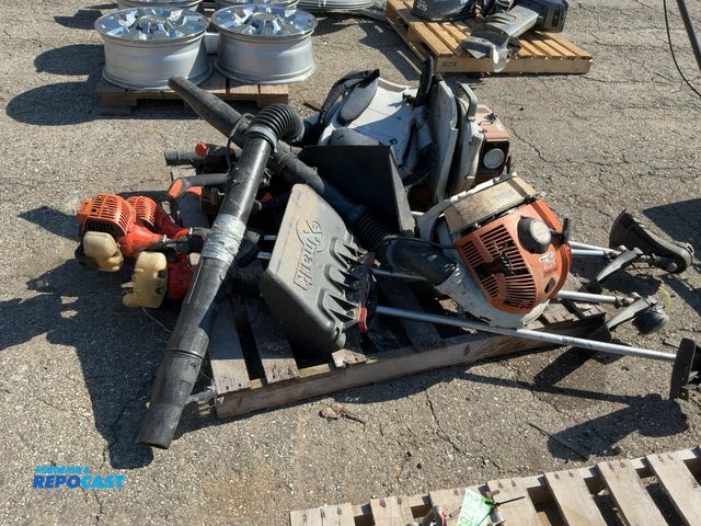 Lot 2-67856 - Skid lot of various Backpack Blowers and Weed Wackers